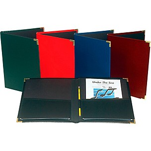 Marlo Plastics Band and Orchestra Rehearsal Folder 12" x 14" with Brass Corners and Pencil Loop