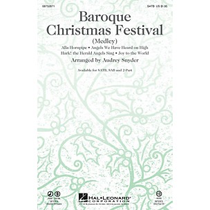 Hal Leonard Baroque Christmas Festival (Medley) CHOIRTRAX CD Arranged by Audrey Snyder