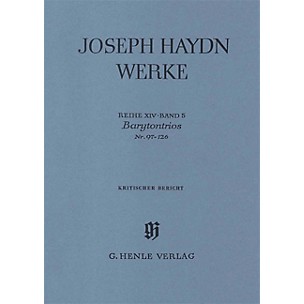 G. Henle Verlag Barytone Trios No. 97-126 Henle Edition Series Hardcover