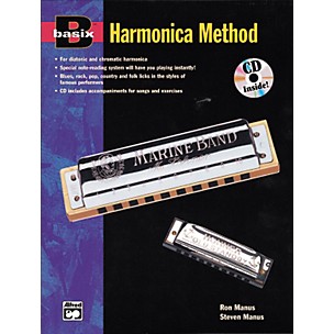 Alfred Basix Harmonica Method Book w/CD