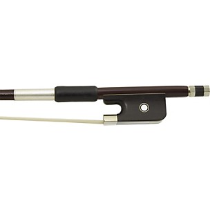 Glasser Bass Bow French Advanced Composite, Fully-Lined Ebony Frog, Nickel Wire Grip