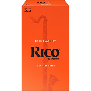 Rico Bass Clarinet Reeds, Box of 25