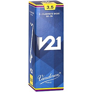 Vandoren Bass Clarinet V21 Reeds, Box of 5