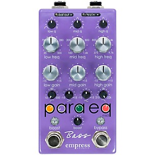 Empress Effects Bass ParaEq EQ and Boost Effects Pedal