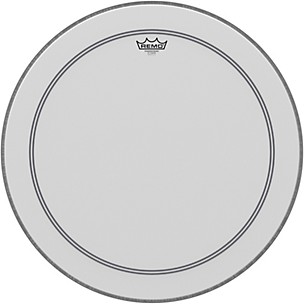 Remo Bass, Powerstroke 3, Coated, 23" Diameter, 2-1/2" White FALAM Patch