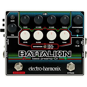 Electro-Harmonix Battalion Bass Preamp and DI Pedal