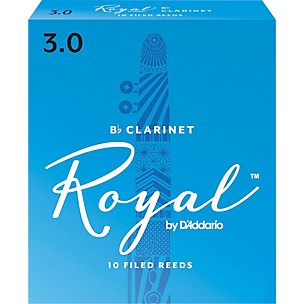 Rico Royal Bb Clarinet Reeds, Box of 10