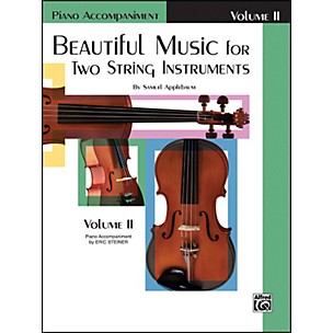 Alfred Beautiful Music for Two String Instruments Book II Piano Acc.