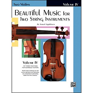 Alfred Beautiful Music for Two String Instruments Book IV 2 Violins