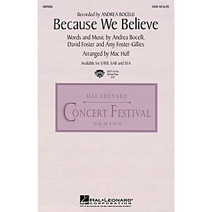 Hal Leonard Because We Believe ShowTrax CD by Andrea Bocelli Arranged by Mac Huff