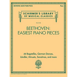 G. Schirmer Beethoven: Easiest Piano Pieces (Schirmer's Library of Musical Classics Vol. 2142) for Piano
