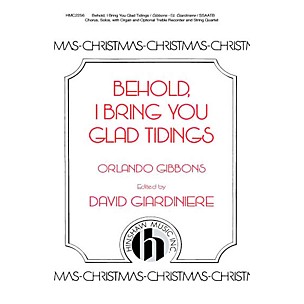 Hinshaw Music Behold, I Bring You Glad Tidings SAATB arranged by David Giardiniere