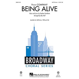 Hal Leonard Being Alive (from Company) (TTBB) TTBB Arranged by Mac Huff