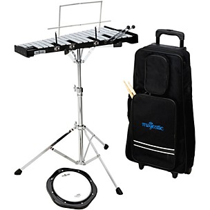 Majestic Bell and Practice Pad Kit With Rolling Cart