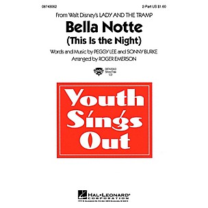 Hal Leonard Bella Notte (This Is the Night) (from Lady and the Tramp) (ShowTrax CD) ShowTrax CD by Roger Emerson