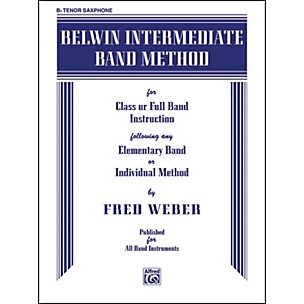 Alfred Belwin Intermediate Band Method B-Flat Tenor Saxophone