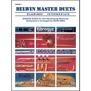 Alfred Belwin Master Duets (Clarinet) Intermediate Volume 1