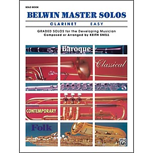 Alfred Belwin Master Solos Volume 1 (Clarinet) Easy Solo Book Only