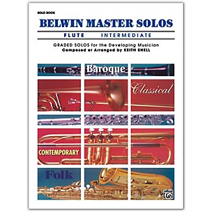 Alfred Belwin Master Solos Volume 1 (Flute) Intermediate Solo Book Only