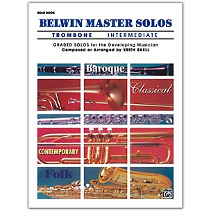 Alfred Belwin Master Solos Volume 1 (Trombone) Intermediate Solo Book Only