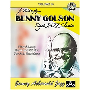 Jamey Aebersold Benny Golson Eight Jazz Classics for You to Play Book/CD