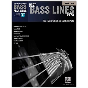 Hal Leonard Best Bass Lines Ever - Bass Play-Along Volume 46 Book/Online Audio