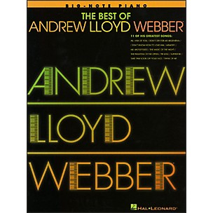 Hal Leonard Best Of Andrew Lloyd Webber - 11 Of His Greatest Songs for Big Note Piano