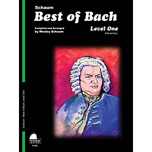 Schaum Best of Bach (Level 1 Elem Level) Educational Piano Book by Johann Sebastian Bach
