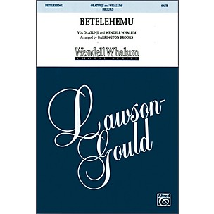 Alfred Betelehemu SATB Choral Octavo