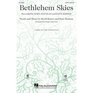 Hal Leonard Bethlehem Skies 2-Part Arranged by Roger Emerson