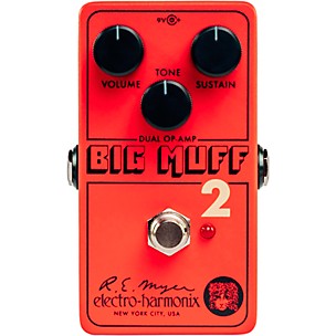 Electro-Harmonix Big Muff Pi 2 Dual Op-Amp Fuzz Pedal -