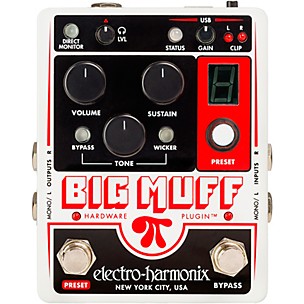 Electro-Harmonix Big Muff Pi Hardware Plug-in Harmonic Distortion/Sustainer Effects Pedal