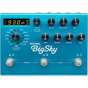 Strymon BigSky Reverberator Multi-Reverb Effects Pedal