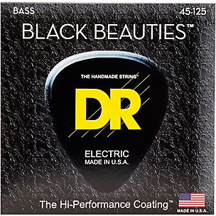 DR Strings Black Beauties Medium 5-String Bass Strings