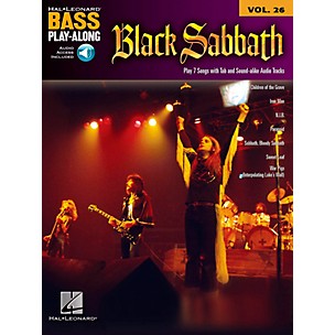 Hal Leonard Black Sabbath Bass Play-Along Volume 26 Book/Online Audio