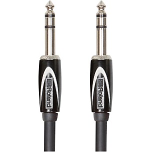 Roland Black Series 1/4" TRS-1/4" TRS Balanced Interconnect Cable