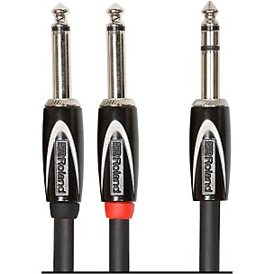 Roland Black Series 1/4" TRS(Male)-Dual 1/4" Interconnect Cable