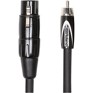 Roland Black Series XLR (Female) - RCA Interconnect Cable