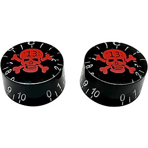 AxLabs Black Speed Knob With Skull Graphic - 2 Pack