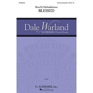 G. Schirmer Blessed SA composed by Bern Herbolsheimer