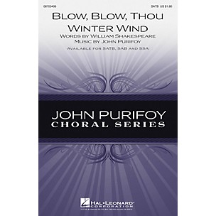 Hal Leonard Blow, Blow, Thou Winter Wind SAB Composed by John Purifoy