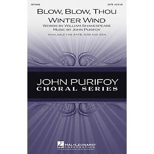 Hal Leonard Blow, Blow, Thou Winter Wind SSA Composed by John Purifoy
