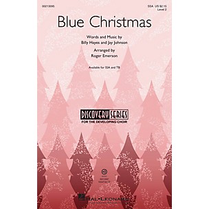 Hal Leonard Blue Christmas (Discovery Level 2) SSA arranged by Roger Emerson