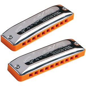 SEYDEL Blues Harmonica Set - SESSION STEEL Set of 12 and Soft Case