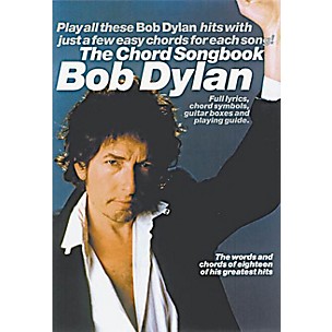 Music Sales Bob Dylan - The Chord Songbook Music Sales America Series Softcover Performed by Bob Dylan