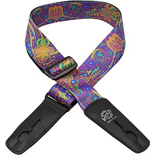 Lock-It Straps Bob Masse Rock Art Leather End Guitar Strap