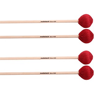 Malletech Bobo Marimba Mallets Set of 4 (2 Matched Pairs)