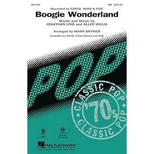 Hal Leonard Boogie Wonderland SSA by Earth, Wind and Fire arranged by Mark Brymer