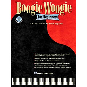 Hal Leonard Boogie Woogie For Beginners - A Piano Method By Frank Paparelli Book/CD