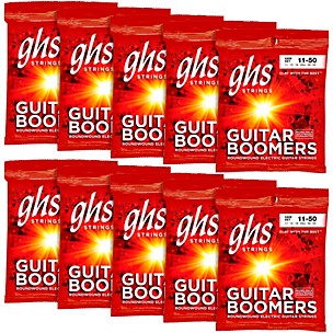 GHS Boomers Medium Electric Guitar Strings 10-Pack